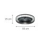 it-Lighting Waterton 36W 3CCT LED Fan Light in Black Color 101000620